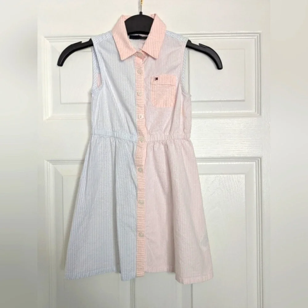 Tommy Hilfiger Lightweight Button-Down Sleeveles Shirt Dress